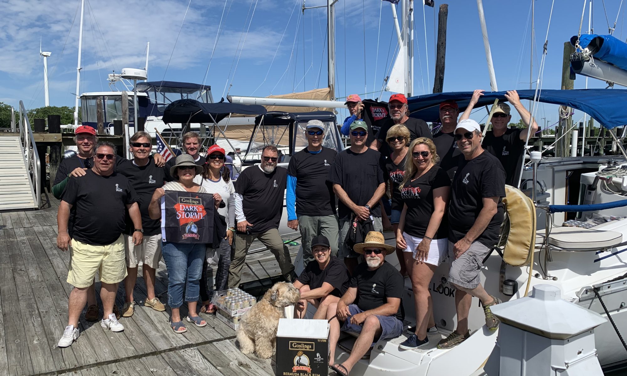 Point Lookout Yacht club Dark & Stormy group picture